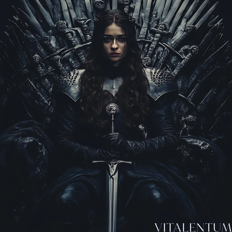 Queen on Throne of Swords
