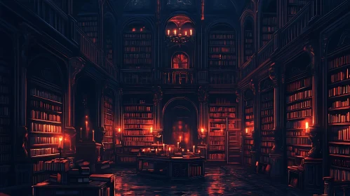 Dark Academia Library