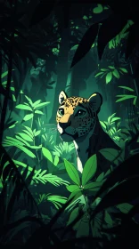 Leopard Amongst Jungle Greens