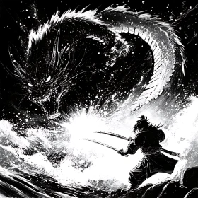 Monochrome Dragon Confrontation