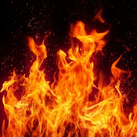 Dancing Flames with Scattered Embers