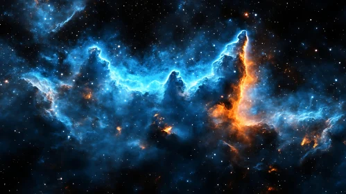 A Nebula's Dance of Color and Light