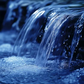 Crystal Water Cascade - Peaceful Flowing Waters