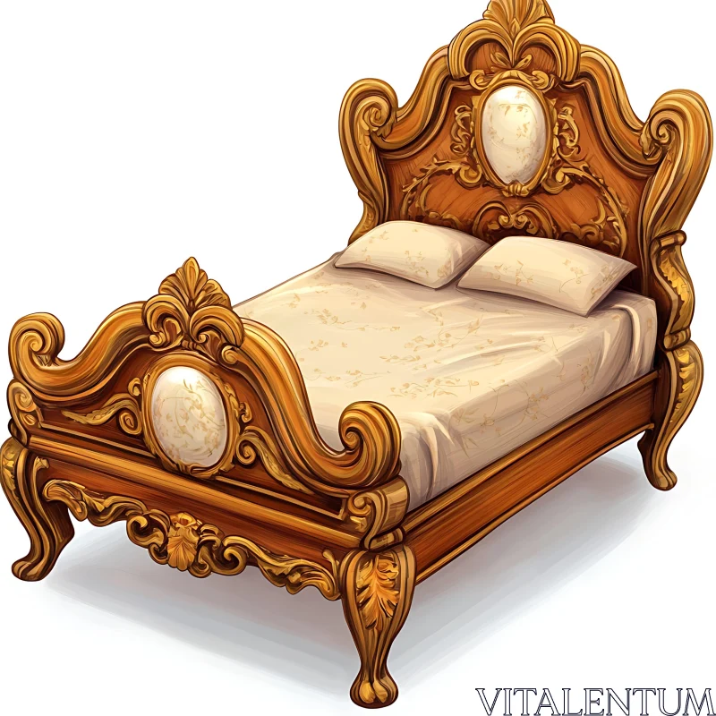 Luxurious Antique Bed Design