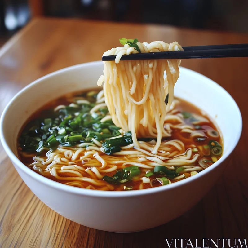 Bowl of Asian Noodle Soup