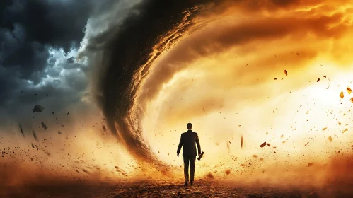 Man Versus Nature: A Stormy Encounter