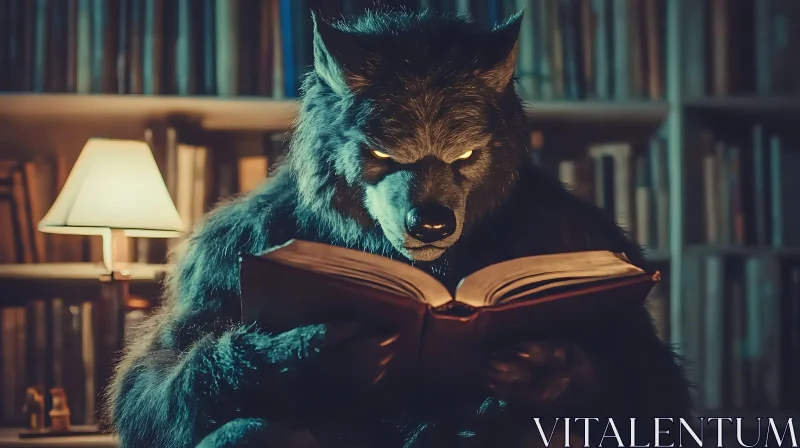 Scholarly Werewolf in the Library