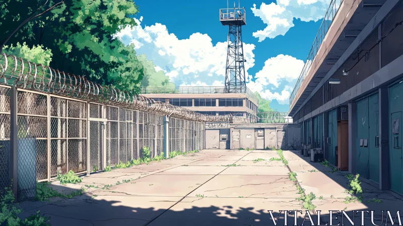 Anime Style Abandoned Industrial Complex