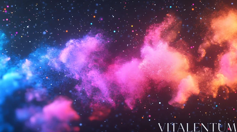 Colorful Space Dust Abstract Art