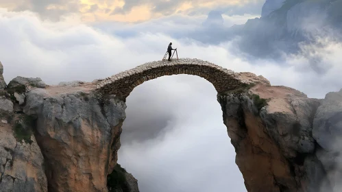 Stone Bridge in the Mountains