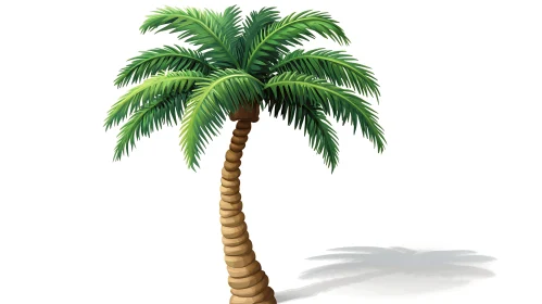 Tropical Palm Tree Vector Graphic