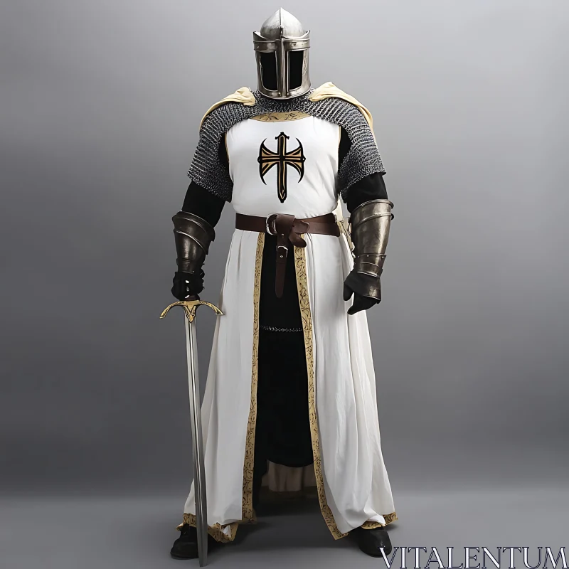 Medieval Knight Ready for Battle