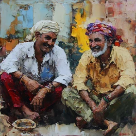 Friends Sharing a Laugh