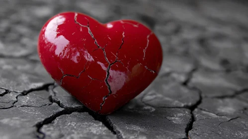 Cracked Heart on Fractured Ground