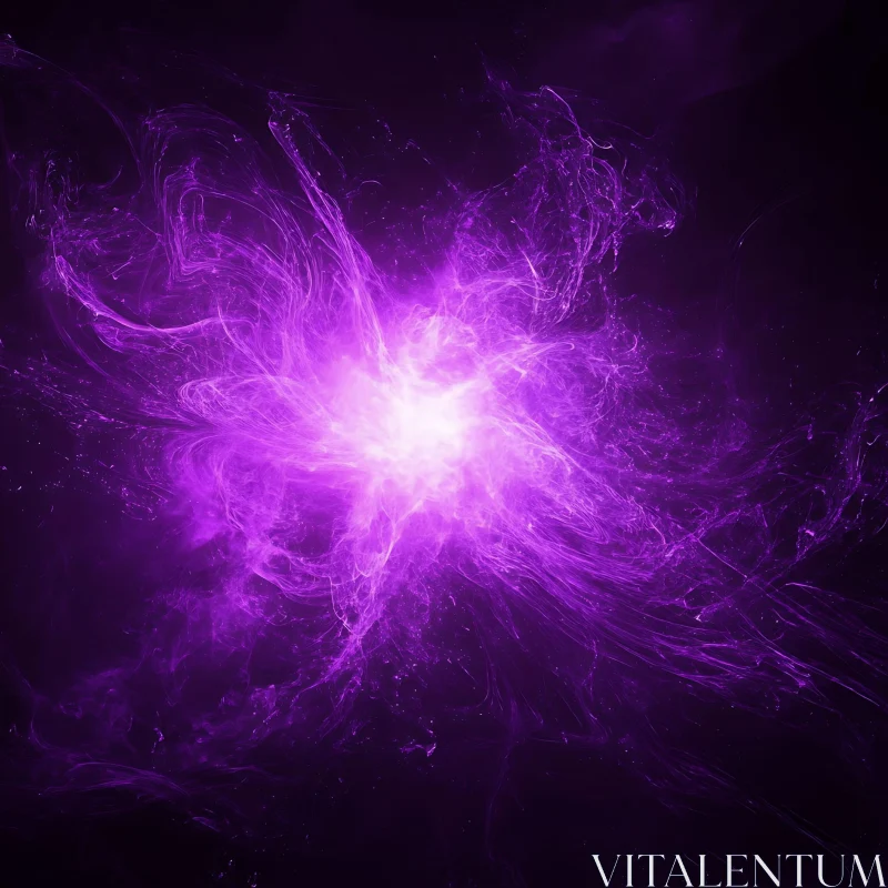 Abstract Purple Energy Radiance