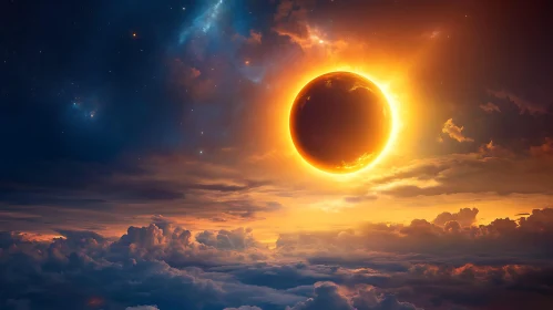Celestial Alignment: Planet Eclipsing Sun