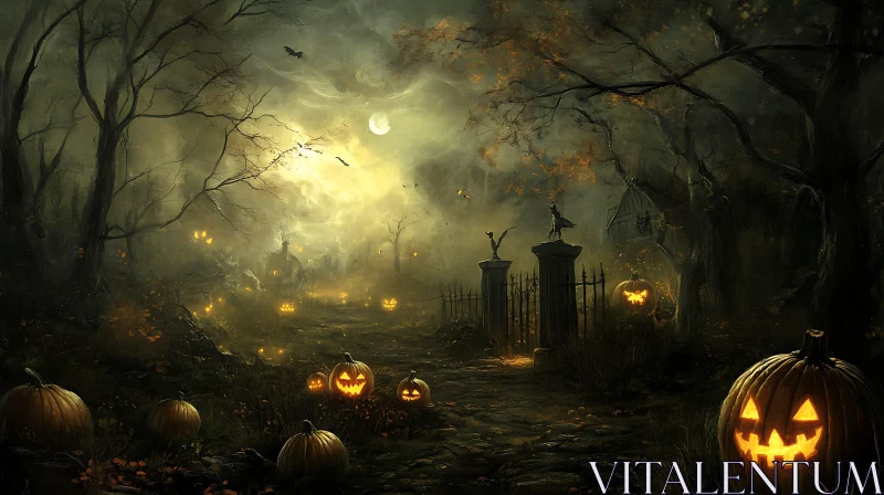 Spooky Halloween Pumpkin Path