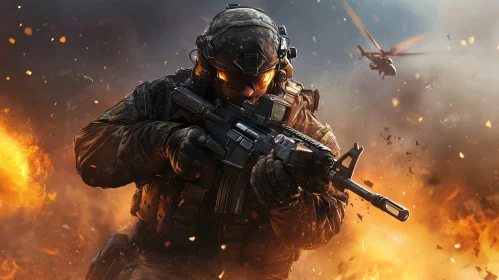 Warrior Amidst Fire