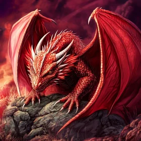 Crimson Dragon Guardian