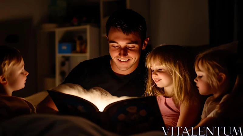 Family Reading Time: A Nighttime Story