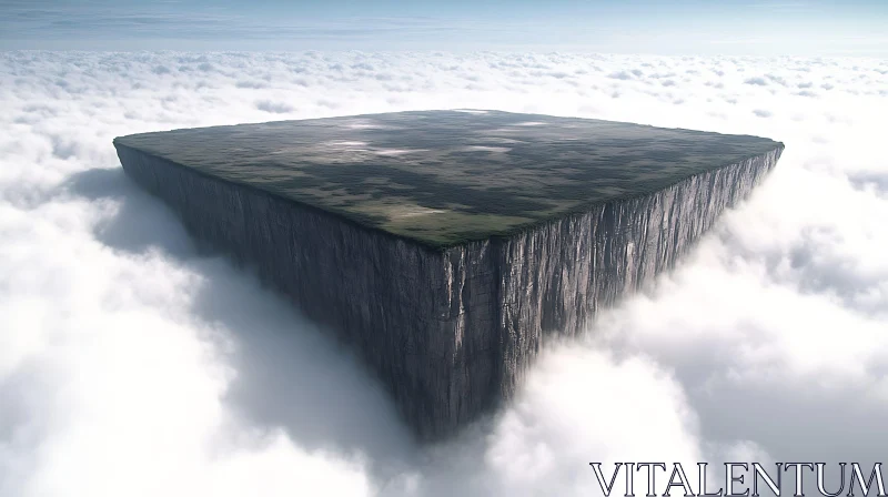 Surreal Island in the Sky