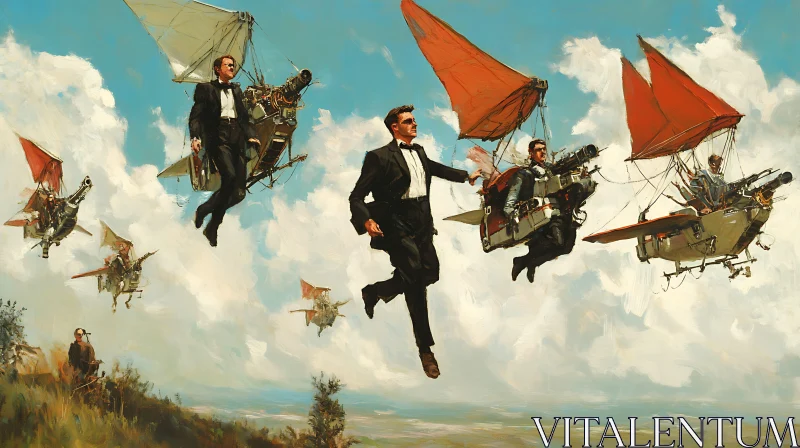 Men in Flying Machines Soaring High