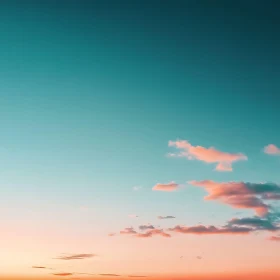 Tranquil Sky with Pastel Clouds