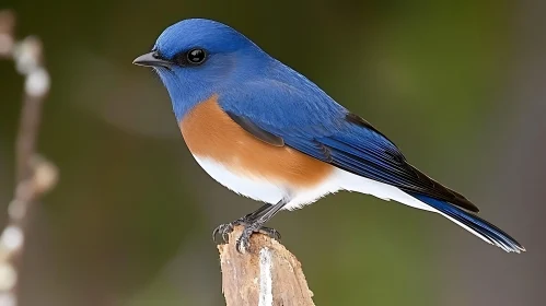 Charming Bluebird Portrait