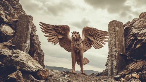 Majestic Griffin - Digital Fantasy Painting