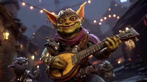 Goblin's Joyful Tune on the Streets