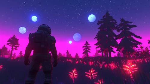 Cosmic Voyager: Alien Landscape