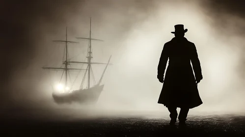 Silhouette by the Sea
