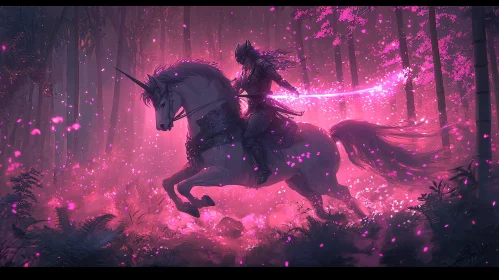 Mystical Ride Through the Cherry Blossom Forest