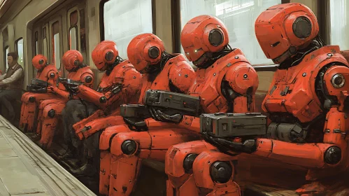 Red Robots on Public Transport