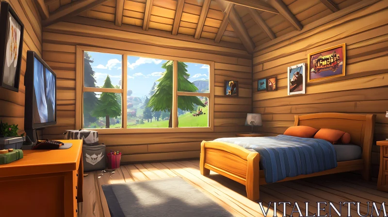 Rustic Bedroom Interior