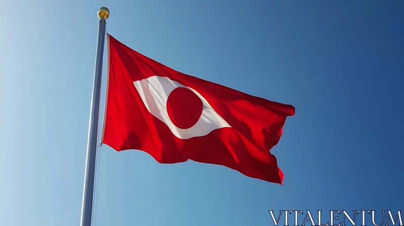 Flag Waving in the Wind