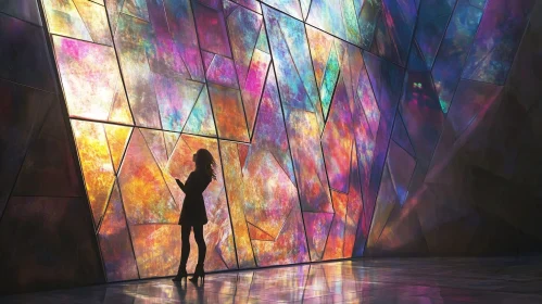 Colorful Stained Glass Reflections