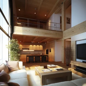 Bright and Spacious Home Interior View