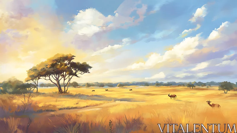 African Savanna Wildlife Art