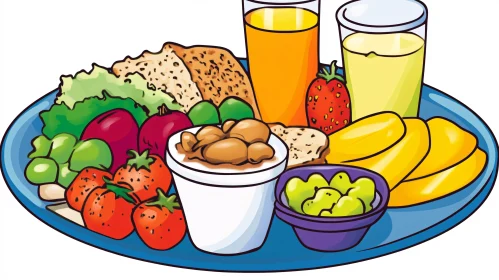Delicious Morning Meal Art