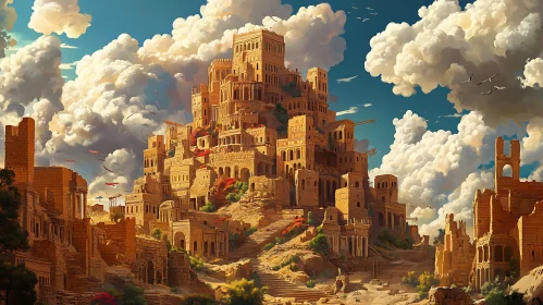 Monumental Ancient City Architecture
