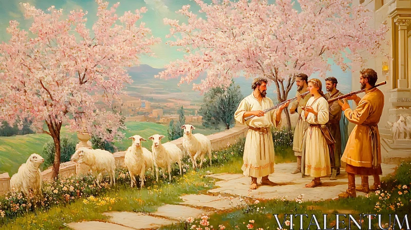 Shepherds' Spring Serenade with Flocks