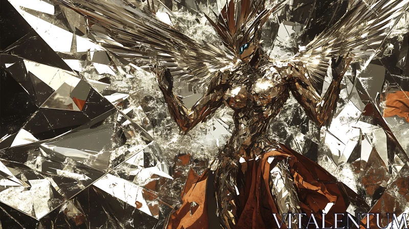 Fractured Angel: A Metallic Vision