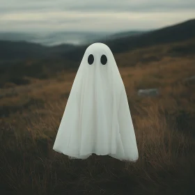 Ghostly Figure in a Field