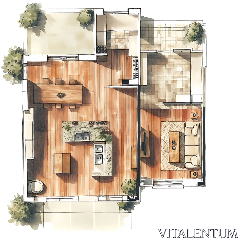 House Interior Design Sketch