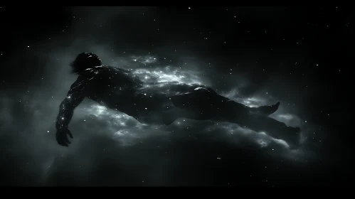 Starlit Serenity: Floating in the Cosmos
