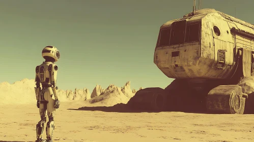 Futuristic Robot and Vehicle