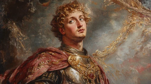 Man in Armor Classical Painting