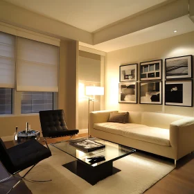 Contemporary Living Room With Minimalist Decor
