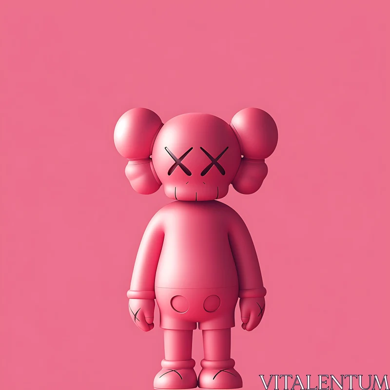 Monochrome Toy Figure Composition